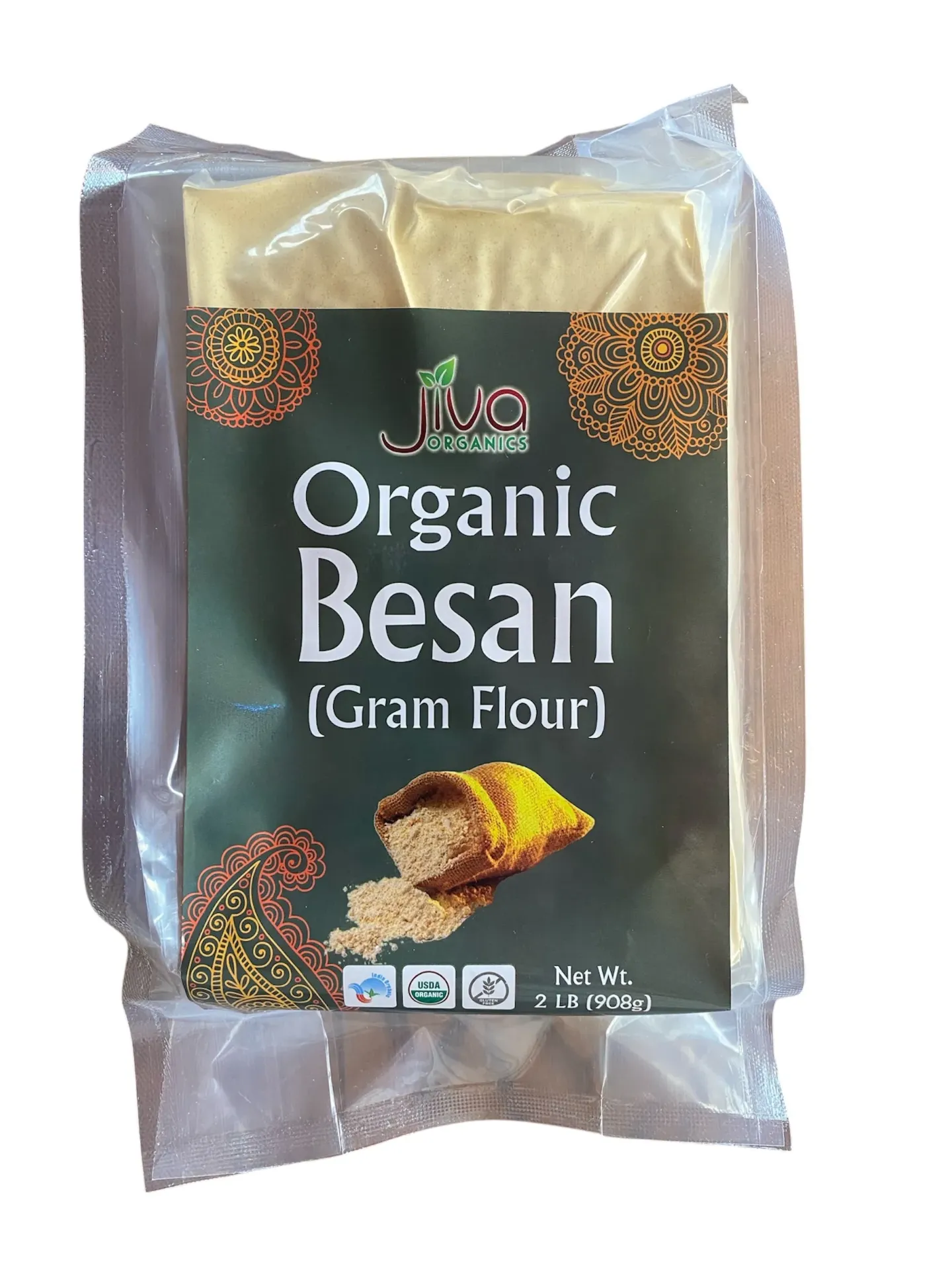 Jiva Organic Farine de pois chiches biologique (Besan)