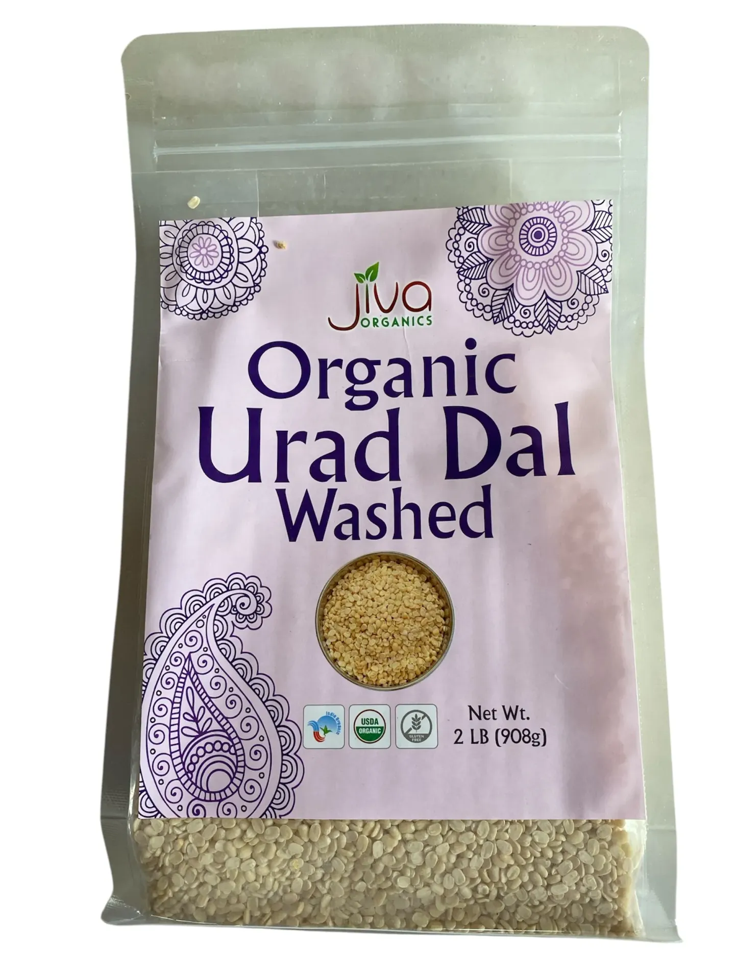 Jiva Organic Urad Dal biologique
