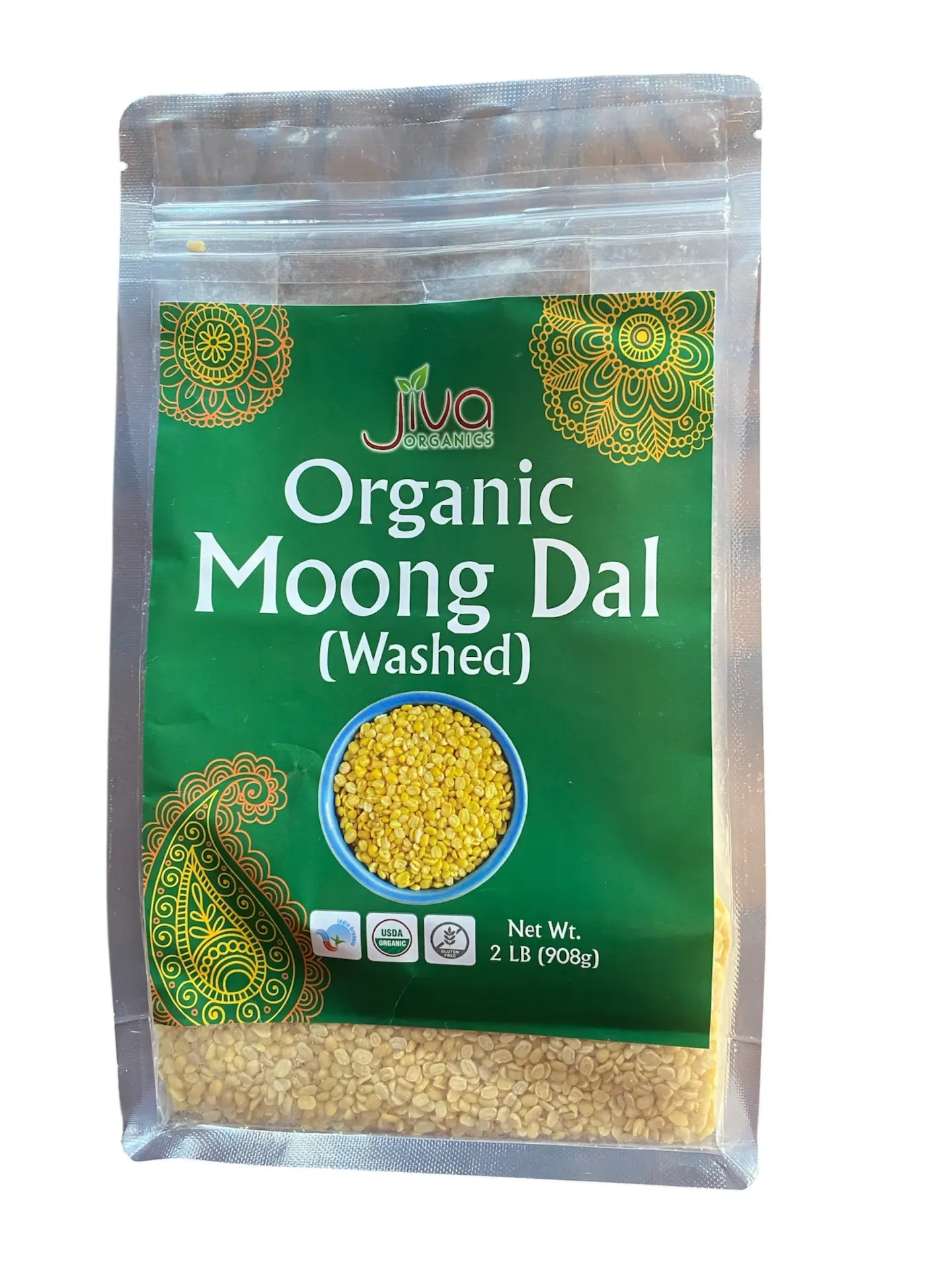 Jiva Organic Moong Dal biologique
