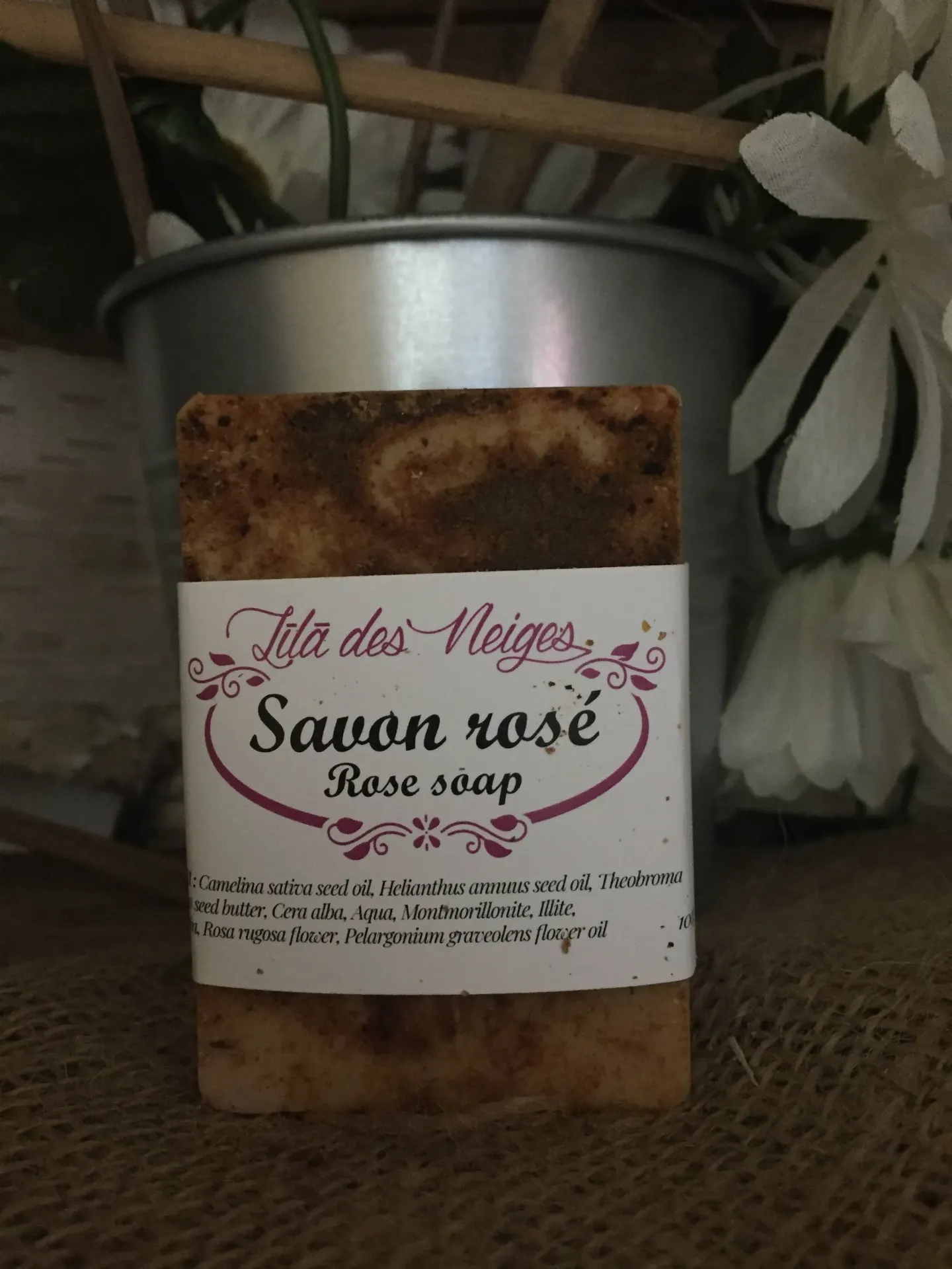 Savon rosé