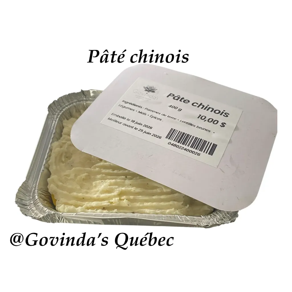 Repas à emporter VG Bol pois chiches-gingembre