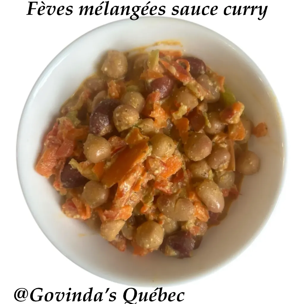 Salade à emporter Mix fèves au curry