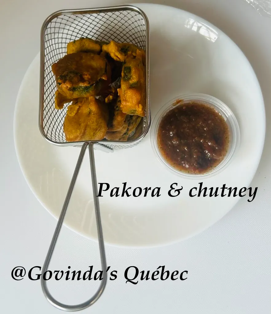 Pakora avec chutney