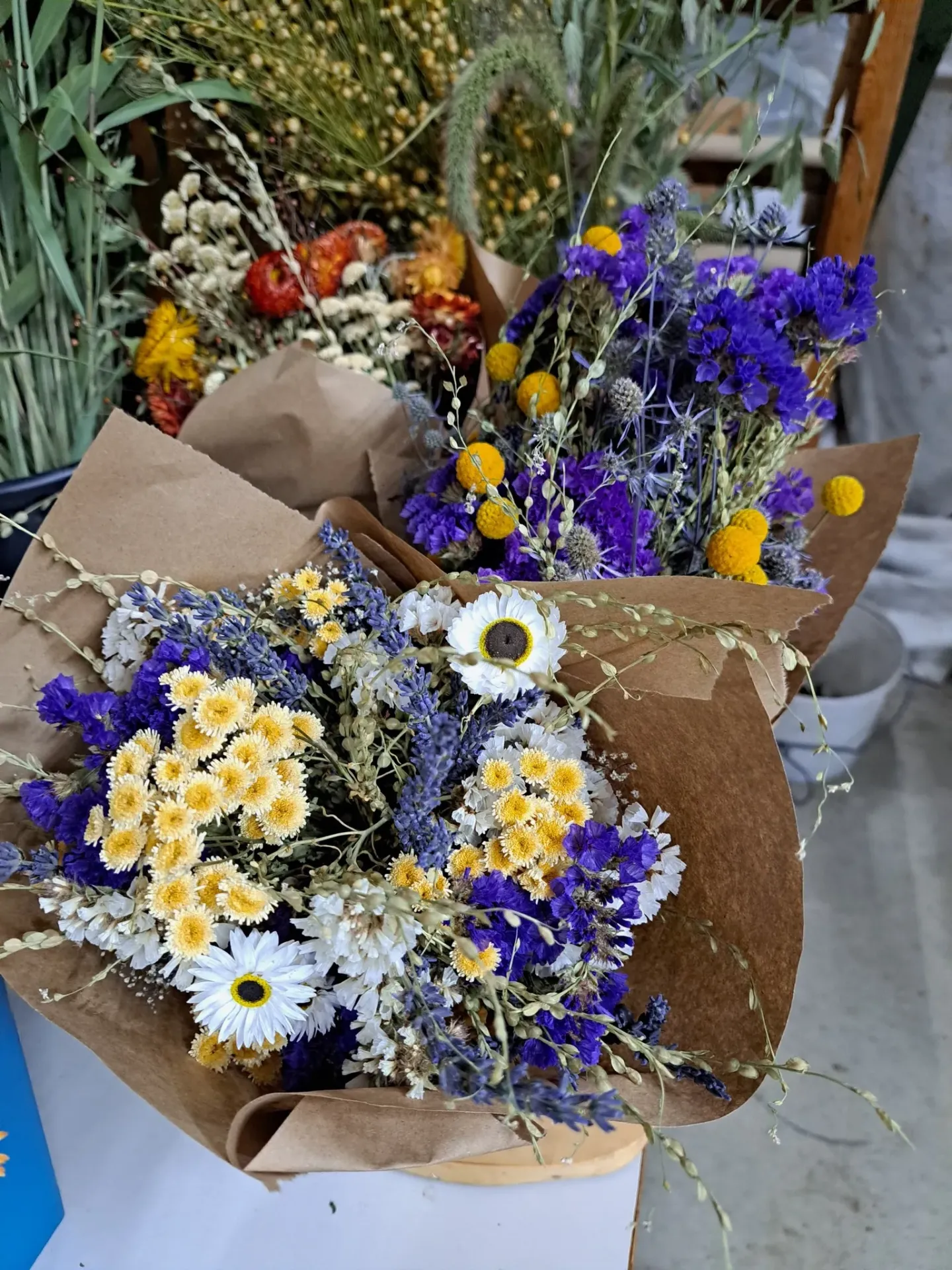 Bouquet de fleurs séchées (Pushpanjali)